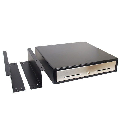 ANGEL POS 18" Under Counter Automatic Stainless Steel Front Portable Point of Sale Cash Drawer w/ Mounting Brackets