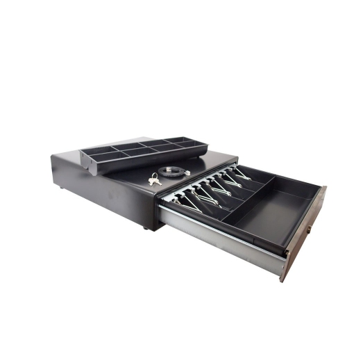 ANGEL POS 18" Under Counter Automatic Stainless Steel Front Portable Point of Sale Cash Drawer w/ Mounting Brackets