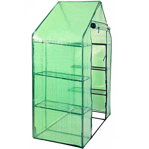 Costway Portable Mini Walk In Outdoor 4 Tier 8 Shelves Greenhouse
