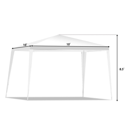 Costway 10'x10' Heavy duty Party Tent Canopy Gazebo Patio Wedding Events