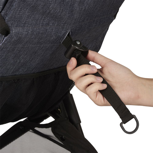 Poussette standard Sibby avec siège d'auto pour bébé LiteMax 35 d'Evenflo - Anthracite