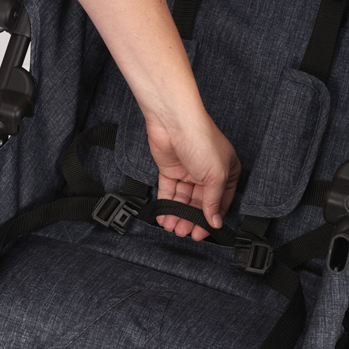 Poussette standard Sibby avec siège d'auto pour bébé LiteMax 35 d'Evenflo - Anthracite