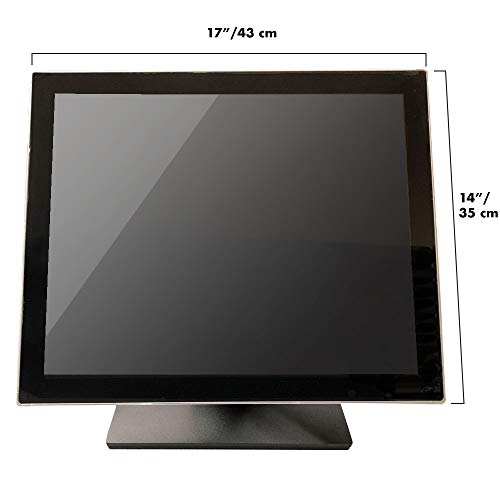 19" Pro Series Capacitive LED Backlit Multi-Touch Monitor, True Flat Seamless Design Touchscreen, Great for Office, POS