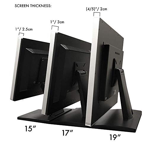 19" Pro Series Capacitive LED Backlit Multi-Touch Monitor, True Flat Seamless Design Touchscreen, Great for Office, POS
