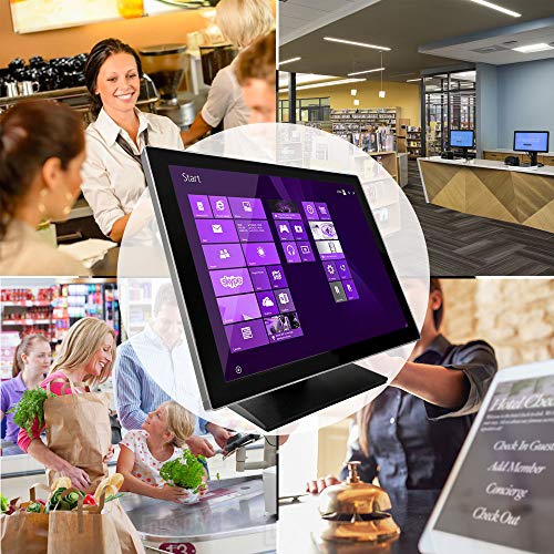 19" Pro Series Capacitive LED Backlit Multi-Touch Monitor, True Flat Seamless Design Touchscreen, Great for Office, POS