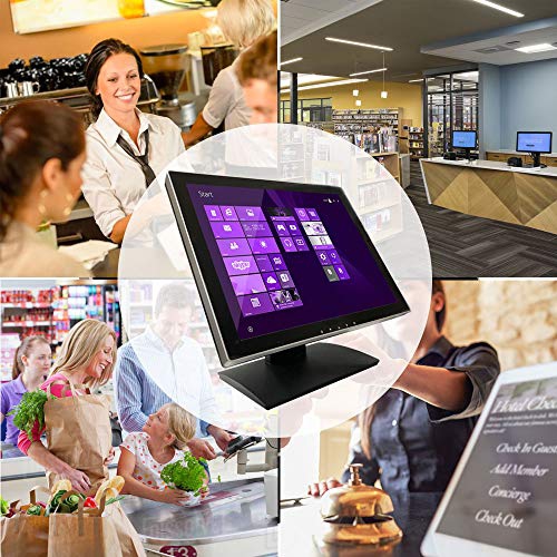 17" Pro Series Capacitive LED Backlit Multi-Touch Monitor, True Flat Seamless Design Touchscreen, Great for Office, POS