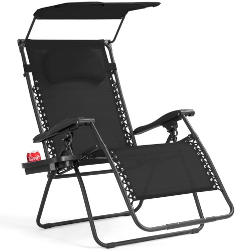 Gymax Folding Recliner Zero Gravity, Folding Lounge Chairs Canada