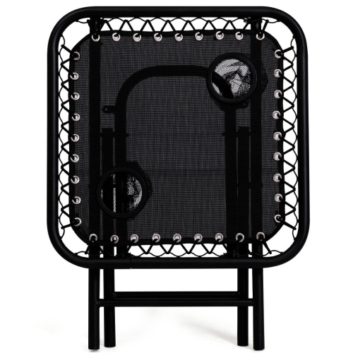 Gymax 3PC Zero Reclining Lounge Chairs Table Pillows Folding Portable Black