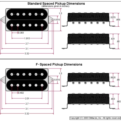 DiMarzio DP100W Super Distortion Pickup