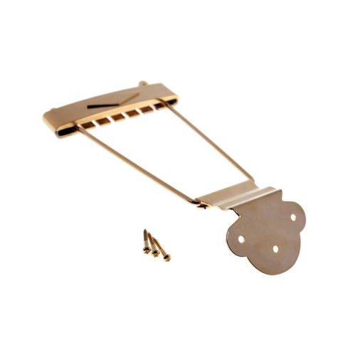 Solo Pro 335 Style Thin Body Trapezoid Gold Guitar Tailpiece