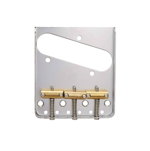 Solo Pro TC Vintage Style Chrome Bridge with 3 Compensated Brass Saddles