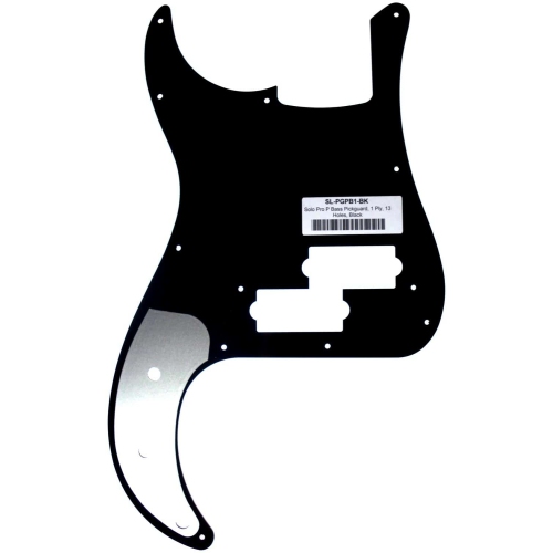 Solo Pro P Bass Style 1 Ply Black Pickguard