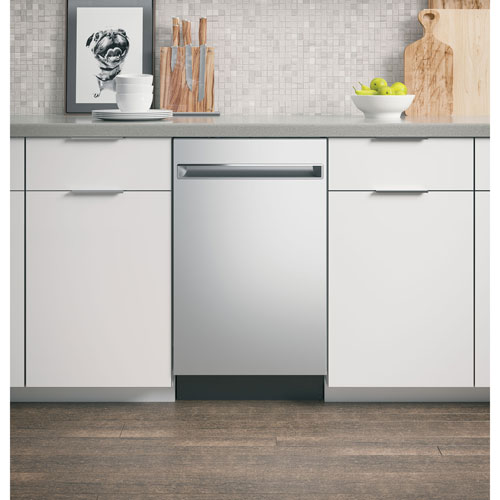 GE Profile 18" 47dB Built-In Dishwasher with Stainless Steel Tub - Stainless Steel