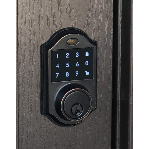 Keyless Touchscreen Motorized Deadbolt Electronic Digital Touchpad Keypad Door Lock