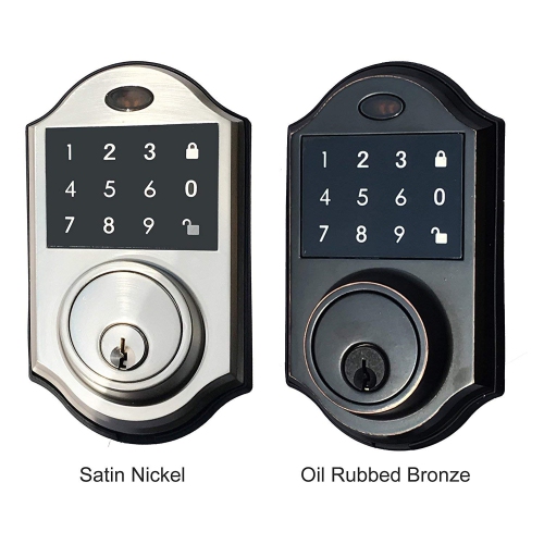 Keyless Touchscreen Motorized Deadbolt Electronic Entry Digital Touchpad Keypad Door Lock