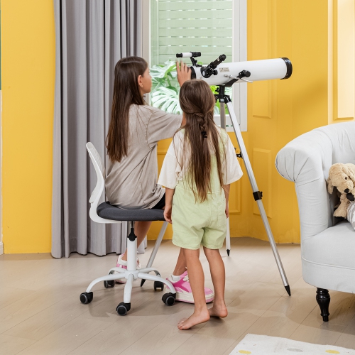 HOMY CASA Children Student Chair, Low-Back Armless Adjustable Swivel Ergonomic Home Office Computer Desk Chair( Turquoise)