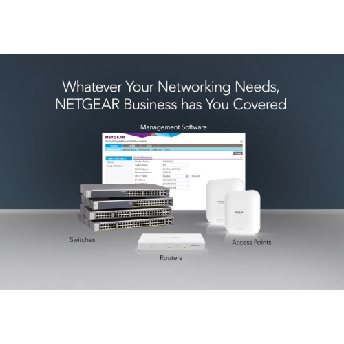 Netgear 12-Port Gigabit Managed Smart Cloud Switch -