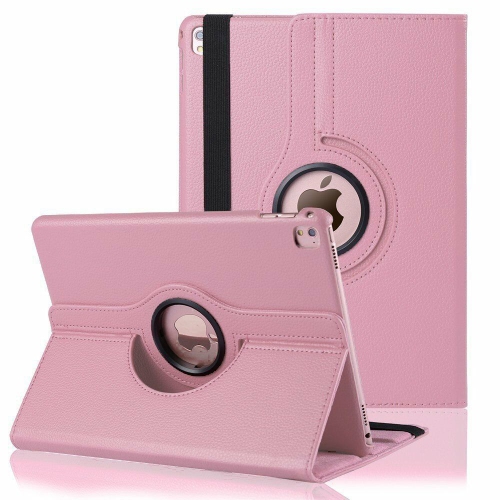 Étui de support en cuir PU rotatif à 360 Smart Cover pour iPad Pro 9.7" 2016, Rose clair