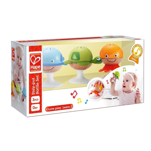 Hape – E0330 | Ensemble de hochet Stay-put