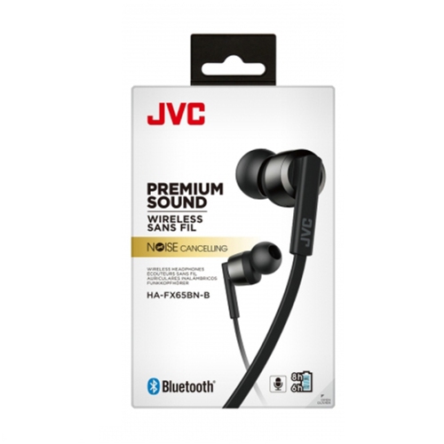 JVC FX65BN Bluetooth/Noise Cancelling In-Ear Headphone with Mic & Remote