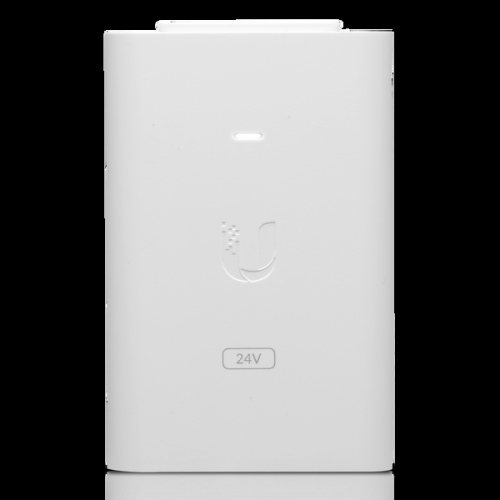 Ubiquiti 24-volt DC 12-watt Gigabit PoE Adapter - White