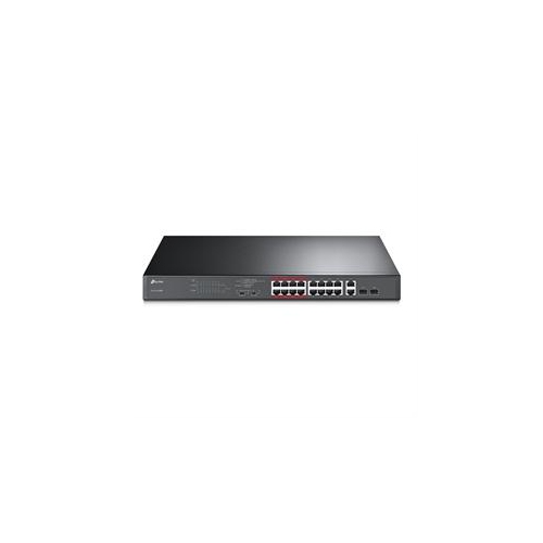 TP-LINK 16-Port 10/100Mbps + 2-Port Gigabit Unmanaged PoE Switch