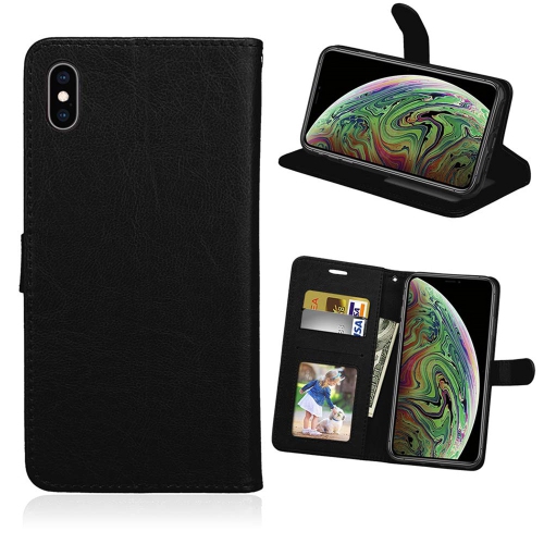 【CSmart】 Magnetic Card Slot Leather Folio Wallet Flip Case Cover for iPhone Xr (6.1&quot;), Black ...