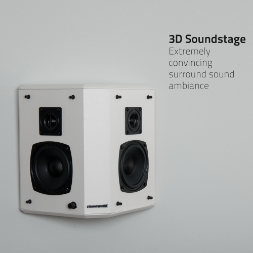 Fluance Elite High Definition 2-Way Bipolar Surround Speakers for Wide Dispersion Surround Sound