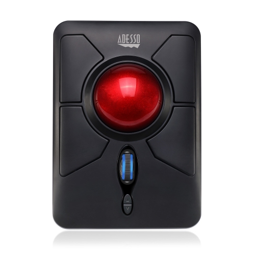 Adesso Wireless Ergonomic Trackball Mouse -