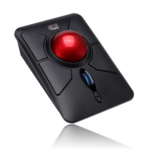 Adesso Wireless Ergonomic Trackball Mouse -