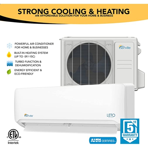 Senville 24000 BTU Mini Split Air Conditioner Heat Pump SENL-24CD