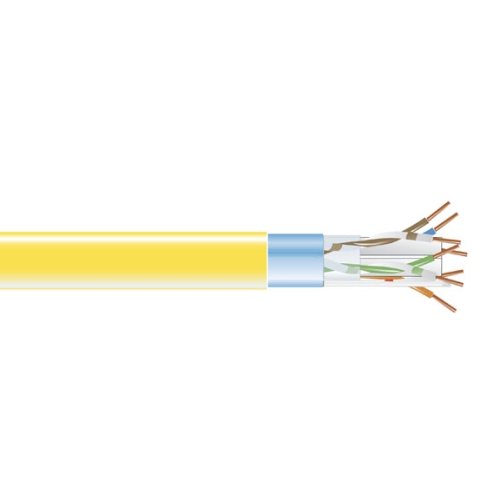 BLACK BOX NETWORK  Srv Cat6 Plenum 1000Ft Shielded Solid Bulk Cable - (Evnsl0614A-1000) In Yellow