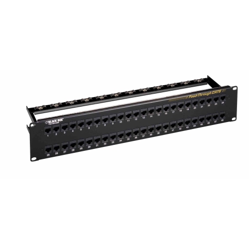 BLACK BOX  Box 48-Port Unshielded Feed-Through Patch Panel - (Jpm820A)