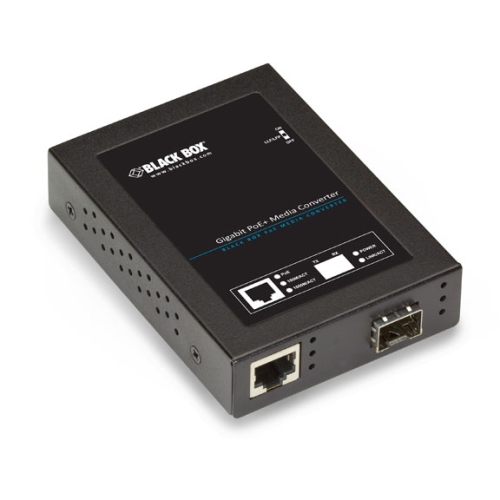 Black Box LPS530 PoE+ SFP Media Converter -