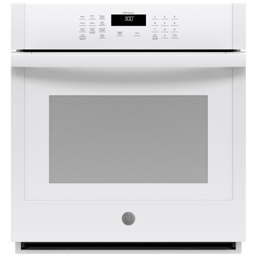GE 27" 4.3 Cu. Ft. Self-Clean Electric Wall Oven - White