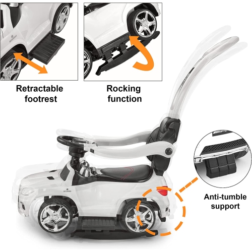 Voiture-poussoir pour enfants, Mercedes-Benz AMG GL63 4-en-1 Baby Walker