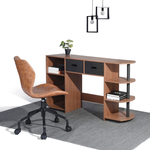Computer Desk Modern L-Shaped Desk Corner Computer Desk PC Latop Study Table Workstation Wood Gaming Desk Oak