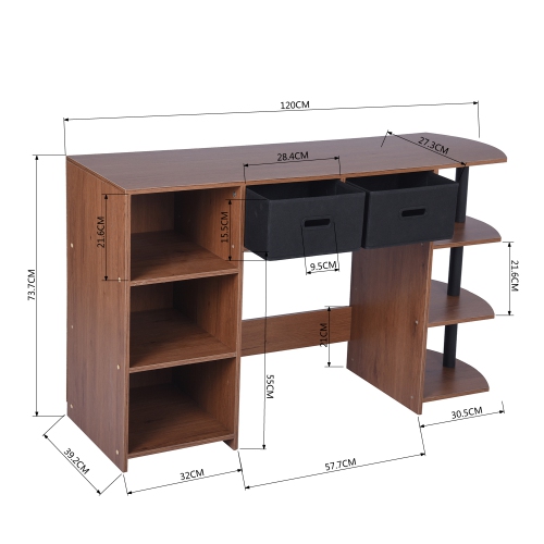 Computer Desk Modern L-Shaped Desk Corner Computer Desk PC Latop Study Table Workstation Wood Gaming Desk Oak