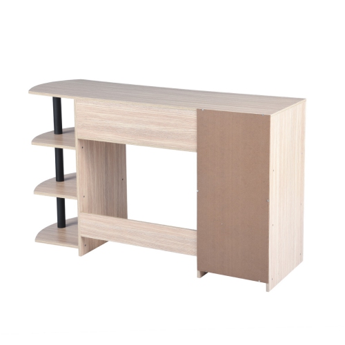 Computer Desk Modern L-Shaped Desk Corner Computer Desk PC Latop Study Table Workstation Wood Gaming Desk Oak