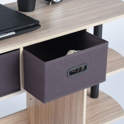 Computer Desk Modern L-Shaped Desk Corner Computer Desk PC Latop Study Table Workstation Wood Gaming Desk Oak