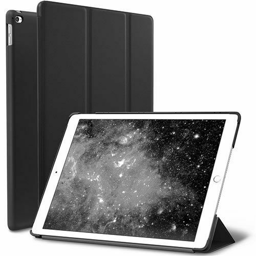 【CSmart】 Slim Magnetic Smart Cover Stand Case for iPad 5th 6th Gen / Air 1 2 1st 2nd Gen, Black