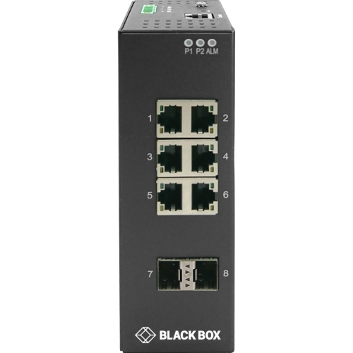 BLACK BOX  Industrial Gigabit Ethernet Managed L2+ Switch Lig1082A