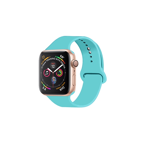 UOLO  Watchband for Apple Watch, Silicone Replacement Band Strap for Apple Watch Series 8 7 6 5 4 3 2 1 Se, 38/40/41MM - Sport In Teal