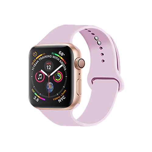 UOLO  Watchband for Apple Watch, Silicone Replacement Band Strap for Apple Watch Series 8 7 6 5 4 3 2 1 Se, 38/40/41MM - Sport In Pink