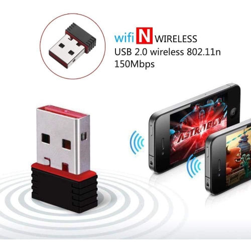 Mini adaptateur Wi-Fi USB sans fil clé réseau 150&nbsp;Mb/s Mac Linux 802,11n - livraison gratuite