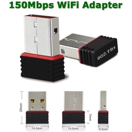 Mini adaptateur Wi-Fi USB sans fil clé réseau 150&nbsp;Mb/s Mac Linux 802,11n - livraison gratuite