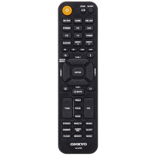 Récepteur AV Ultra HD 4K à 7.2 canaux Dolby Atmos TX-SR494 d'Onkyo