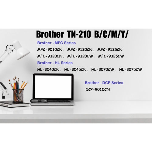 Ultra Toner™ 4 COLORS COMBO - Superior Brother TN210 BK/M/Y/C Compatible Toner Cartridge-Brother Printer