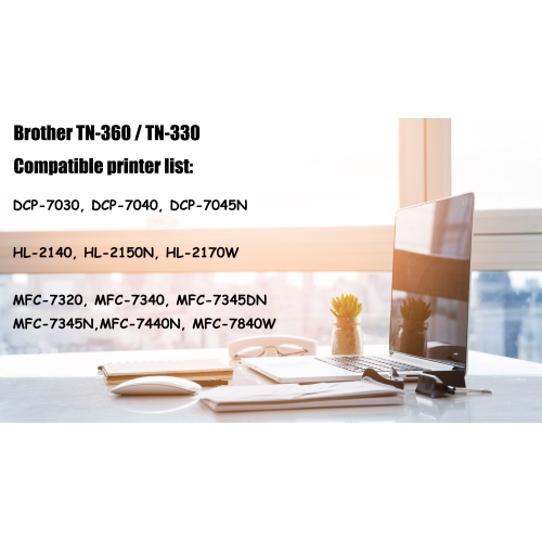 Ultra Toner™ New Superior Brother TN360 Black High Capacity Compatible Toner Cartridge-Brother Printer