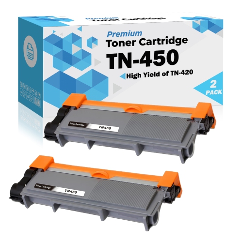 Ultra Toner™ 2 Packs Deal ! Superior Brother TN450 Black Compatible Toner Cartridge for Brother Printer